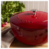 La Cocotte, 4.8 l cast iron round French oven, cherry, small 3