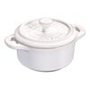 Ceramique, Mini cocotte 10 cm, redondo, Blanco marfil, Cer&aacute;mica, small 1