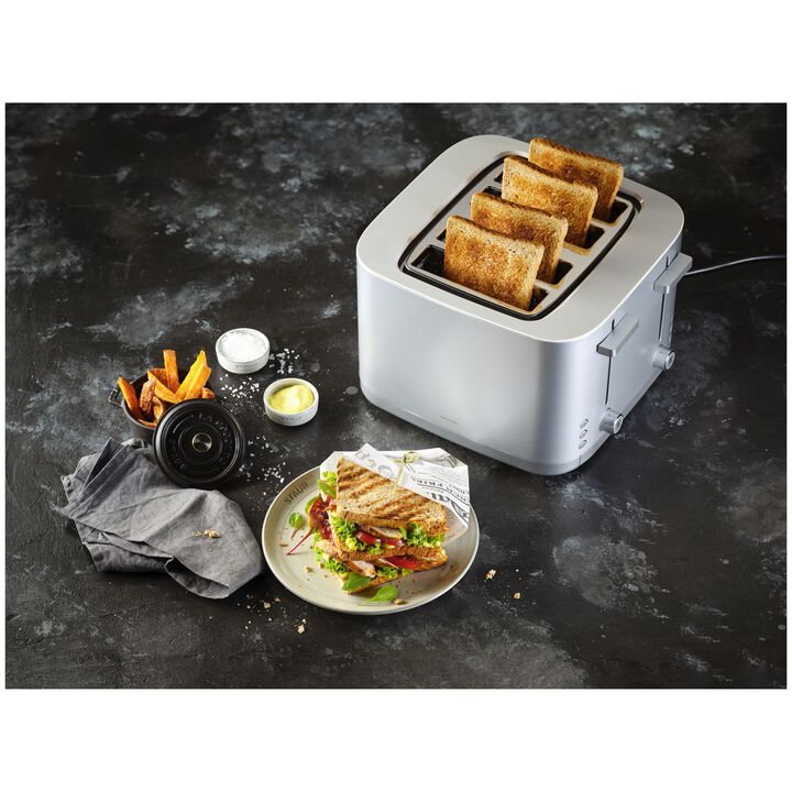 Enfinigy, 4 short slots Toaster silver, large 3