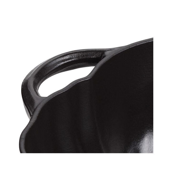 Cast Iron, 3.5 qt, Pumpkin, Dutch Oven With Stainless Steel Knob, Matte Black, large 4
