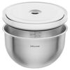 Fresh & Save BOWLS, Set di ciotole sottovuoto S/M/L / 6-pz., acciaio inox, bianco-acciaio, small 4