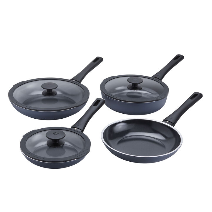 Enlightened, 7-pc, Aluminum, Pots And Pans Set Ceramic Non-stick Coating, large 1