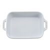 Stoneware, 7.5-x 6.5-inch, Rectangular, Baking Dish, White, small 2