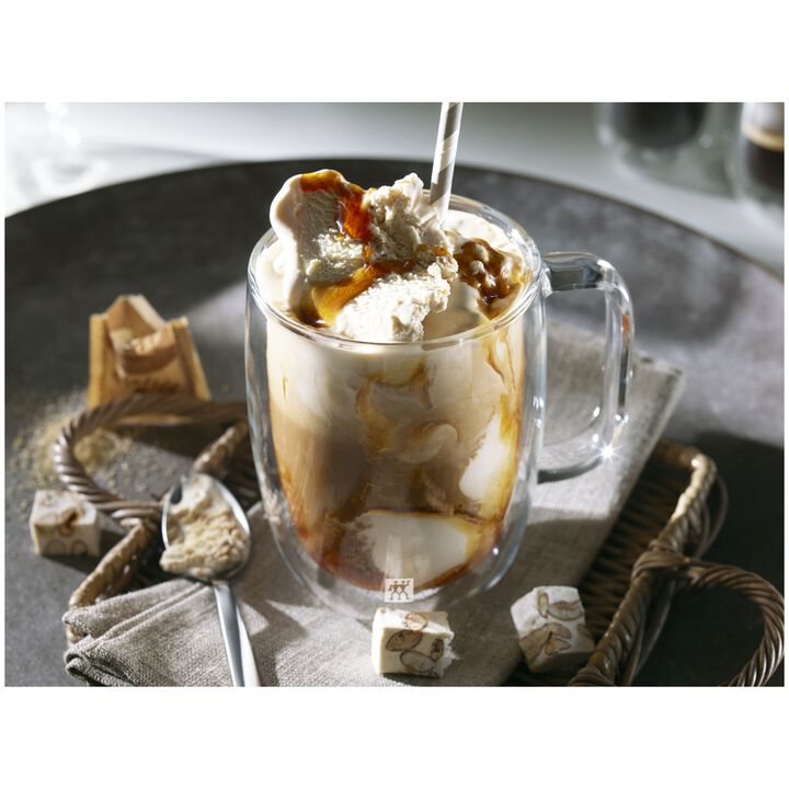 Sorrento Plus Double Wall Glassware, 12-oz-/-2-pc  Coffee Glass Mug Set, large 2