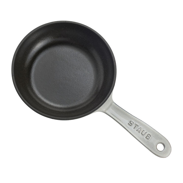 Cast Iron, 6.5-inch, Petite Frying Pan, White Truffle, large 4