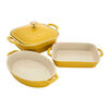 Stoneware, 4-pc, Mixed Baking Dish Set, Citron, small 1