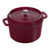 La Cocotte, Cocotte vento rotonda - 24 cm, bordeaux, small 1