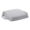 Grill Pans, 23 cm square Cast iron Grill pan graphite-grey, small 2