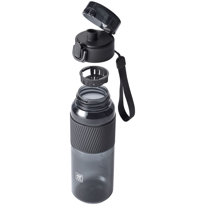 Bottle, Drinking bottle, 680 ml, tritan, Matte Black, large 3