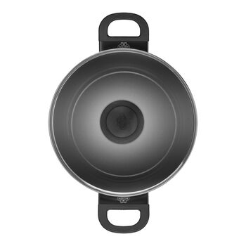 Sığ Tencere Cam Kapaklı | 24 cm | Al&uuml;minyum | Seramik kaplama,,large 5