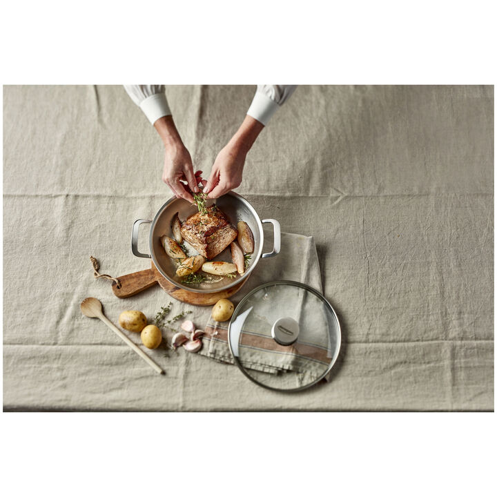 Multifunction 7, Koekenpan met glazen deksel 24 cm, large 2