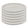 Set de platos planos 20 cm, 6-pzs, cer&aacute;mica, blanco trufa, small 1