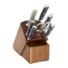 Spectrum, 8-pc, Knife block set, Brown, small 3