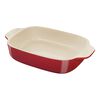 Ceramique, 710 ml ceramic rectangular Oven dish, cherry, small 1