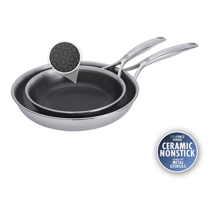 Peak, 2-pc, Ceramic Hybrid Frying Pan Set, large 1