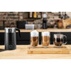 Set per il caff&egrave;, 4-pz. / 200/400ml / 1.5l, nero / trasparente, Vetro, small 4