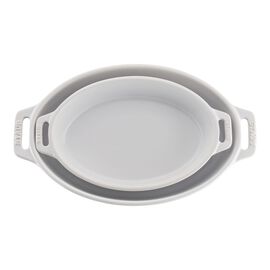 2-pc, Oval Baking Dish Set, White