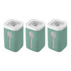 Fresh & Save, 3 PC CUBE Container Set with 3 Sage Green Covers, 2S, transparent-white, small 1