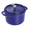 Cast Iron, 5 qt, Round, Tall Dutch Oven, Dark Blue, small 1