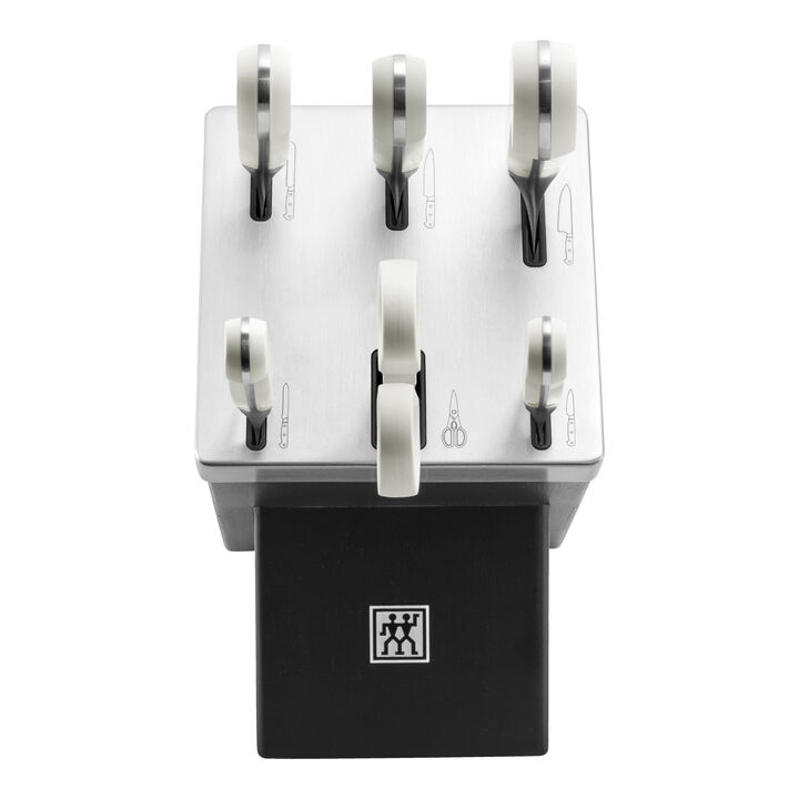 Pro le blanc, Set di coltelli con ceppo, 7-pz., nero, large 2