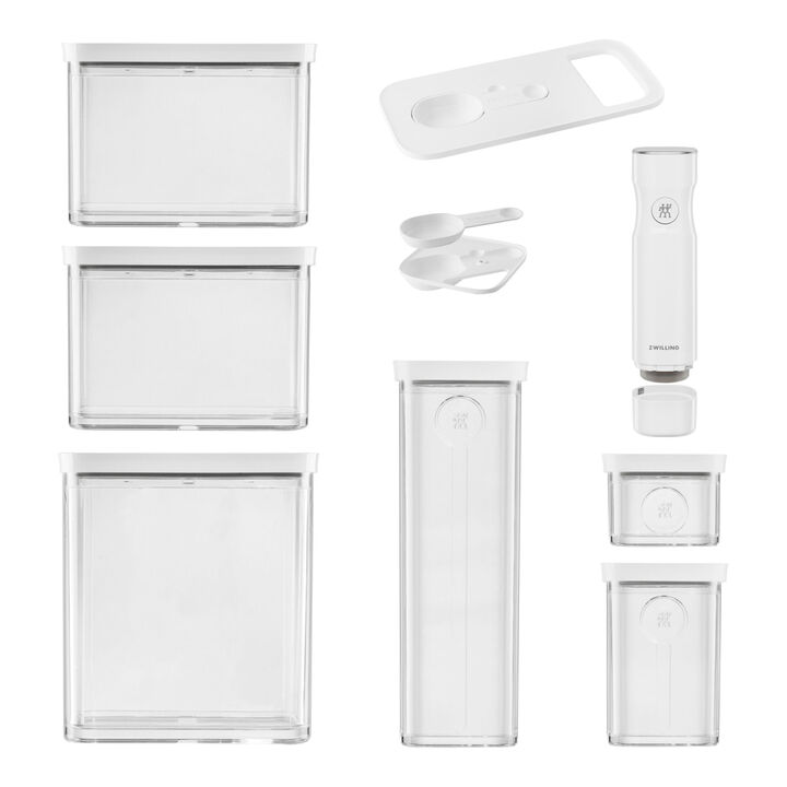 Fresh & Save CUBE, CUBE Vacuum Starter Set, 9 Piece, transparent-white, large 1