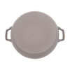 Cast iron, 3.5 l cast iron round Saute pan with glass lid, cherry blossom - Visual Imperfections, small 5