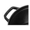 La Cocotte, Cocotte Dyb 24 cm / 4,75 l, Rund, Sort, St&oslash;bejern, small 3