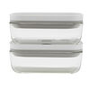 Fresh & Save, 4-pc, Vacuum Box Set, Glass, Grey, small 5