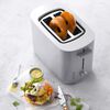 2 SHORT SLOTS TOASTER WITH BUN WARMER - SILVER, small 3