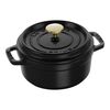 La Cocotte, Cocotte rotonda - 14 cm, Nera, small 1