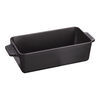 Cast Iron, 11.25 inch x 5-inch, Loaf Pan, Matte Black, small 1