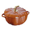 Cast Iron, 3.5 qt, Pumpkin, Dutch Oven With Brass Knob, Burnt Orange, small 1