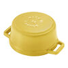 La Cocotte, 250 ml cast iron round Mini cocotte, citron, small 6