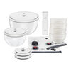 Fresh & Save Bowls, Starter set ciotole con coperchi sottovuoto, 15-pz. / S/M/L, avorio / bianco, Ceramica, small 1