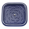 Stoneware, 9-inch, Square, Covered Baking Dish, Dark Blue, small 5