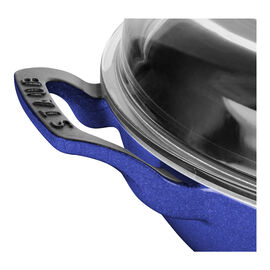 3.5 qt, Braiser With Glass Lid, Blueberry