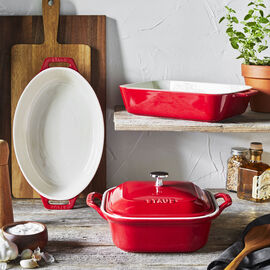 4-pc, Mixed Baking Dish Set, Cherry