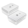Fresh & Save, Vakuum set, 2-st/L, Semitransparent-Gr&aring;/ Transparent, Plast/Glas, small 1