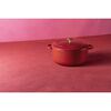 Bellamonte, Cocotte 22 cm, Rond(e), Rouge, Fonte, small 10