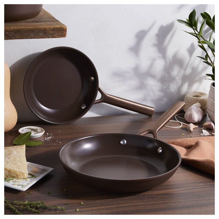 Milano, 2-pc, Frying Pan Set Ceramic Nonstick Titanium, large 2