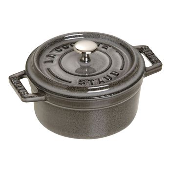 Mini D&ouml;k&uuml;m Tencere | Grafit Gri | 10 cm | 250 ml | yuvarlak,,large 1