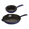 Pans, 2 Piece cast iron Fry pan set, small 1
