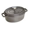 La Cocotte, Cocotte ovale - 27 cm, Colore grigio grafite, small 1