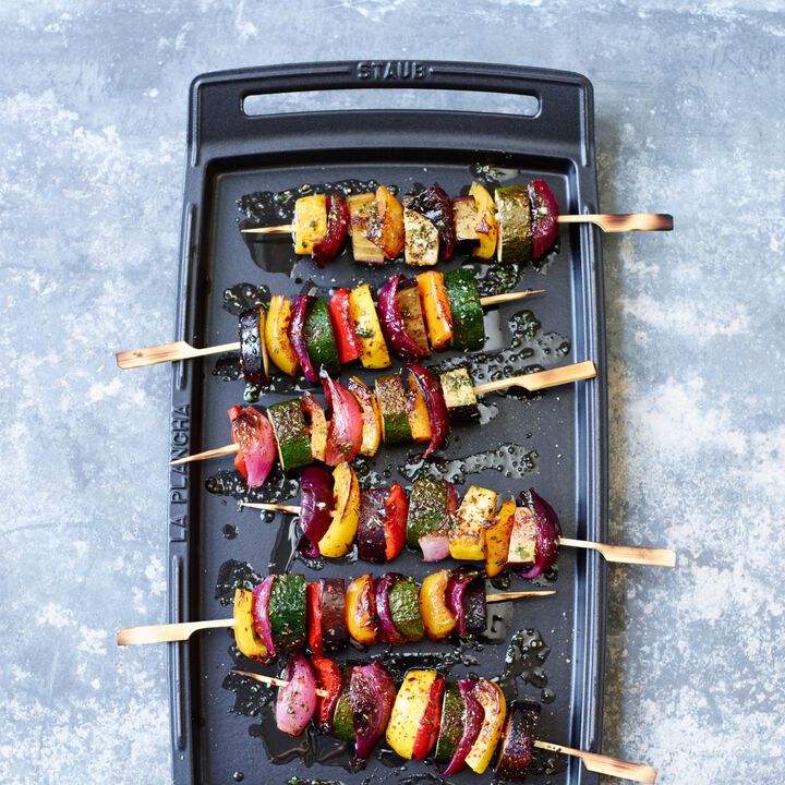 Pans, Double Burner Griddle/Plancha 38 cm x 25 cm, cast iron, large 2