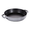 Pans, 26 cm / 10 inch cast iron Frying pan with 2 handles, graphite-grey, small 1