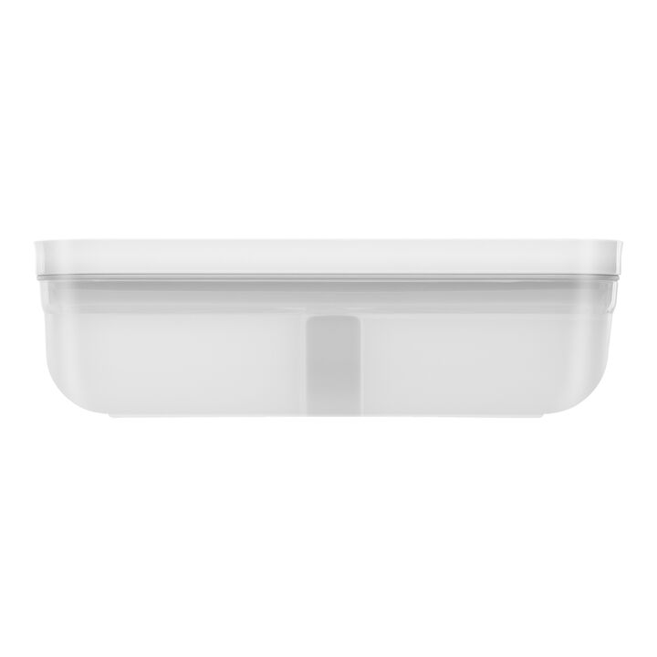 Fresh & Save, Vakuum Lunchbox Set, 3-tlg. / L flach, Semitransparent-Grau, Kunststoff, large 3