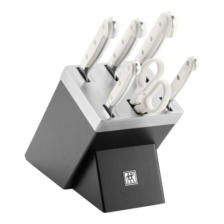 Pro le blanc, Set di coltelli con ceppo, 7-pz., nero, large 1