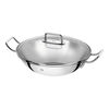 Plus, 3 Piece 18/10 Stainless Steel wok with steamer and lid, small 2