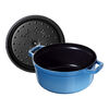 La Cocotte, 4 qt, Round, Cocotte, French Blue, small 5