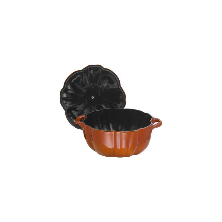 Cast Iron, 3.5 qt, Pumpkin, Dutch Oven With Stainless Steel Knob, Burnt Orange, large 4